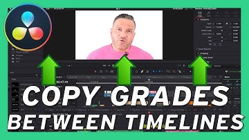 How to COPY GRADES between timelines in DAVINCI RESOLVE 18