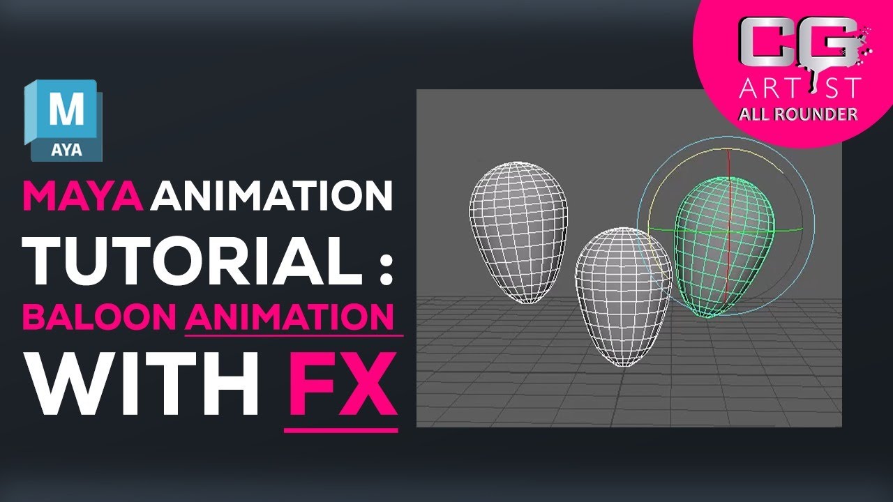 maya animation tutorial : baloon animation with fx - YouTube