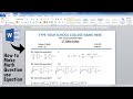 How to make Math Question in Ms word using Microsoft Equation | Type Math Question | Word Tutorial