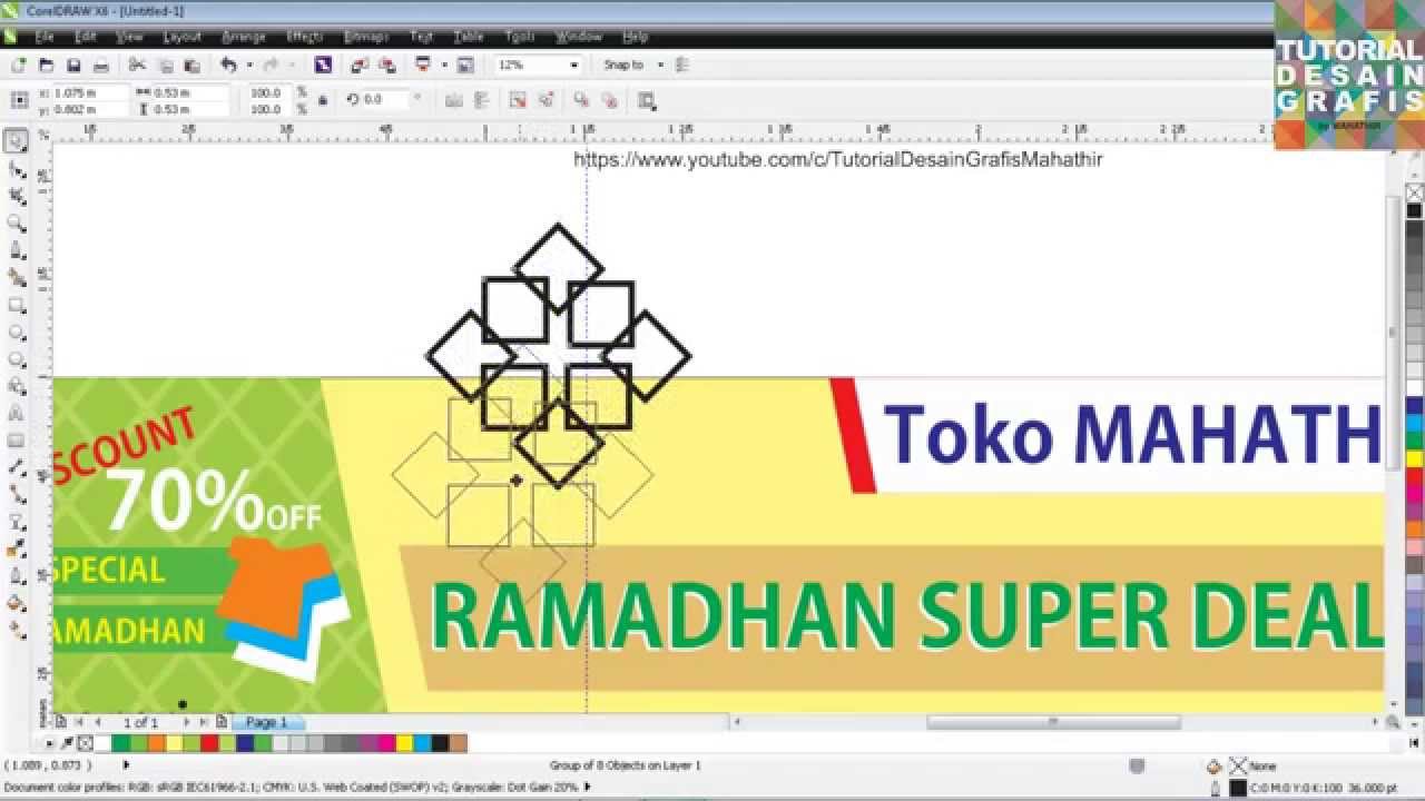  Cara  membuat  spanduk  di corelDRAW Spanduk  promo 