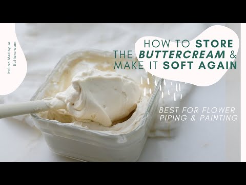 How to re-use the buttercream and Store it. Perfect buttercream for flower piping and painting