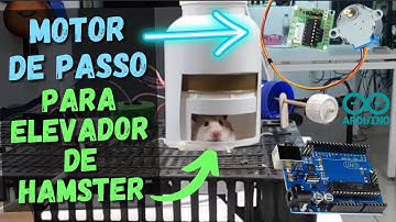 Motor de passo com arduino para elevador de hamster