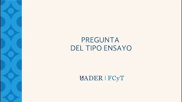 Preguntas tipo Ensayo