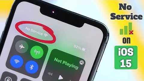 Fixed: No service on iPhone iOS!