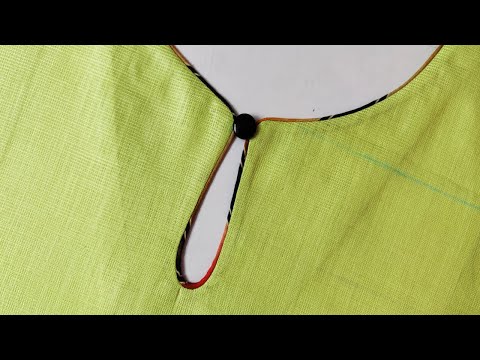 Designer Neck For Cotton Kurti | Neck Design With Pearls Dori Loops Piping  Neck Design Punjabi Suit - YouTube