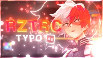Typography Like Retro (Rztrc Text) | After Effects AMV Tutorial