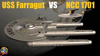 Kelvin USS Farragut VS USS Enterprise - Star Trek Ship Battles - Bridge Commander