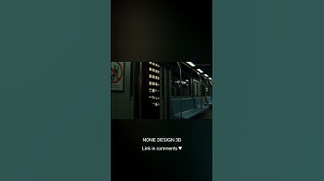 SUBWAY TRAIN - Cinematic Animation Tutorial/ Blender 3.4 #shorts #keşfet #liminalspace #train