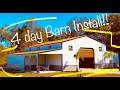 70x60 steel pole barn installed in 4 days! (Time-lapse and Install Video)