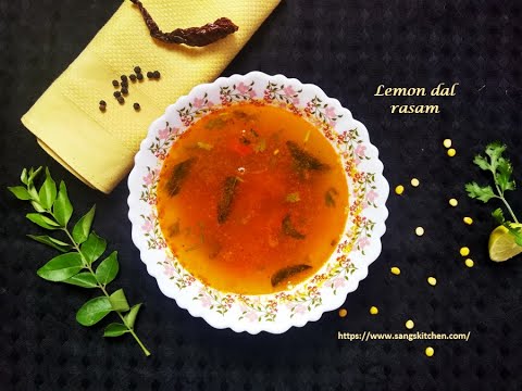 Lemon Toor Lemon dal rasam | How to make lemon rasam with dal - YouTube