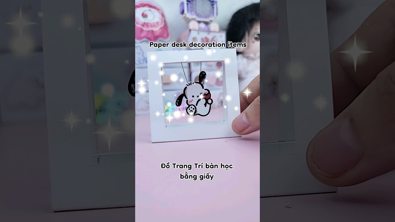 DIY Paper desk decoration items // Quyen Sach Nho #quyensachnho ...