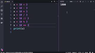 Python #21 - Arithmetic Operators [By Mosh Hamedani]