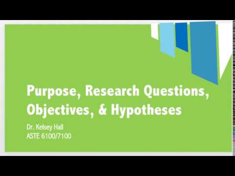 purpose statement of research paper