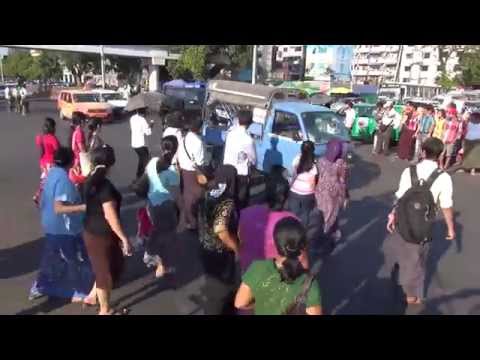 Traffic in Yangon