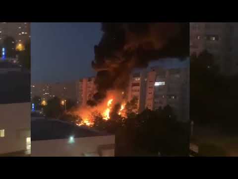 В Ейске разбился самолет Су-34 / видео с места крушения!