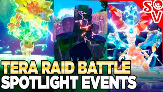 Tera Raid Battle Spotlight Events for Pokemon Scarlet and Violet