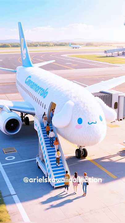 Would You Fly This Fluffy Cinnamoroll Plane?✈️💙☁️