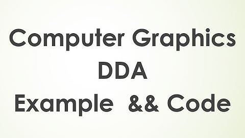 #2 Computer Graphics- DDA Line Algorithm Example and Code using openGL بالعربي