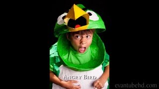 Homemade Angry Birds Boomerang Green Bird Halloween Costume