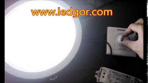 Circular Round Dimmable LED Panel Light Downlight R275mm TRIAC dimmable effect by TRIAC LED dimme