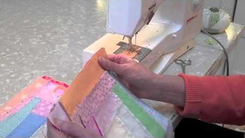 CRAZY LOG CABIN -- Sewing Rows (#19 of  22) - LearnHowToQuilt.com CLASSES