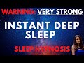 Sleep hypnosis for instant deep sleep very strong  dark screen