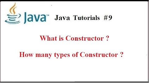 #9 Java Constructor Part 1