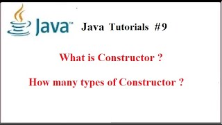 #9 Java Constructor Part 1