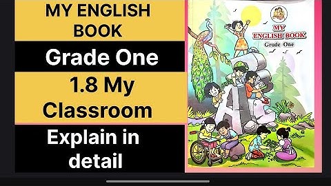1.8 My Classroom | class 1 | English | Balbharati | Marathi semi english medium | new syllabus | cce