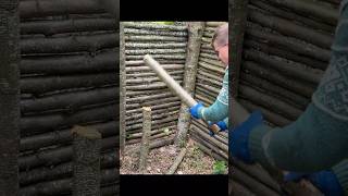 Building a Bushcraft Shelter in the Wild (Start to Finish)