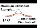 Maximum likelihood for the normal distribution stepbystep