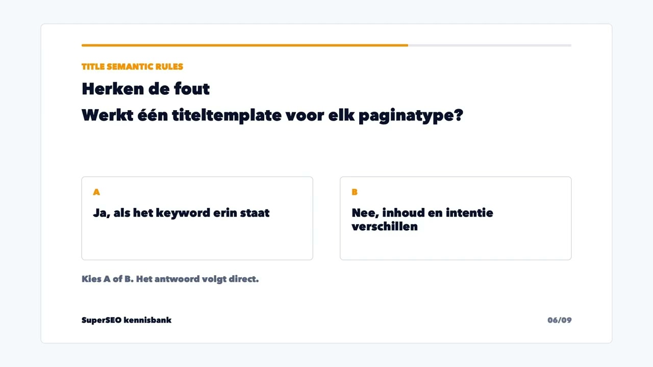 Title semantic rules: maak van je titel een heldere belofte