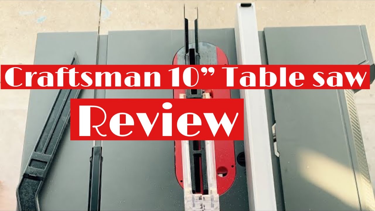 Craftsman 10” Blade 15 Amp Table Saw Review YouTube