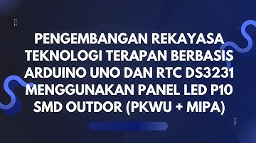 Digital Clock + Scrolling Text || P10 LED Matrix + Arduino Uno + RTC DS3231 [XII MIPA 2 Kelompok 2]