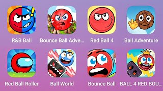 Red & Blue Ball, Bounce Ball Adventure, Red Ball 4, Ball Adventure And More Red Ball Games Gameplay