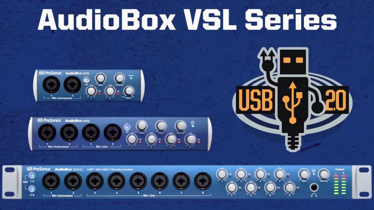 PRESONUS Interfaces Audiobox VSL Series - YouTube