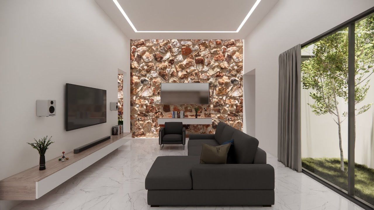 ЛУЧШИЙ ОДНОЭТАЖНЫЙ ДОМ С ВНУТРЕННИМ САДОМ И БАССЕЙНОМ ДЛЯ ОТЛИЧНЫХ ВЫХОДНЫХ