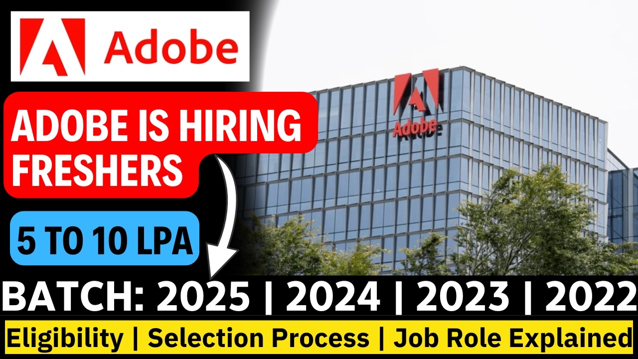 Adobe Recruitment 2024 | Adobe OFF Campus Drive For 2024 , 2023 Batch ...
