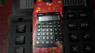 mi nueva calculadora de 12 dígitos Casio GX-12B