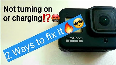 How to fix Gopro hero 6,7,8 not turning on or charging⁉️ Fix in 2 ways‼200% working😎🔥‼