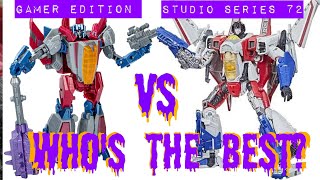 Who's the Best? Gamer Edition Starscream vs. Studio Series 72 Starscream!