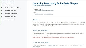 Importing Spreadsheet Data into TopBraid EDG using Active Data Shapes