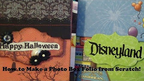 From the Vault: Make a Photo Box Folio from Scratch! Use Your Chipboard, Papers, Embellishments!