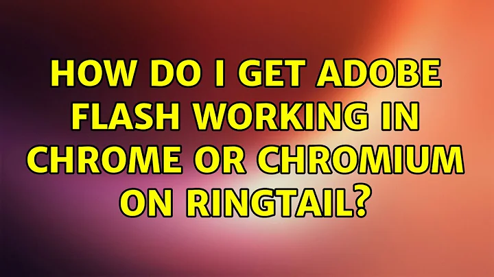 How do I get adobe flash working in Chrome or Chromium on Ringtail?