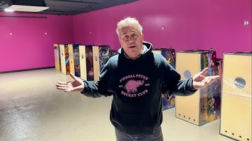 Ted Arnold shows Pinball Pete’s new arcade space in Ann Arbor