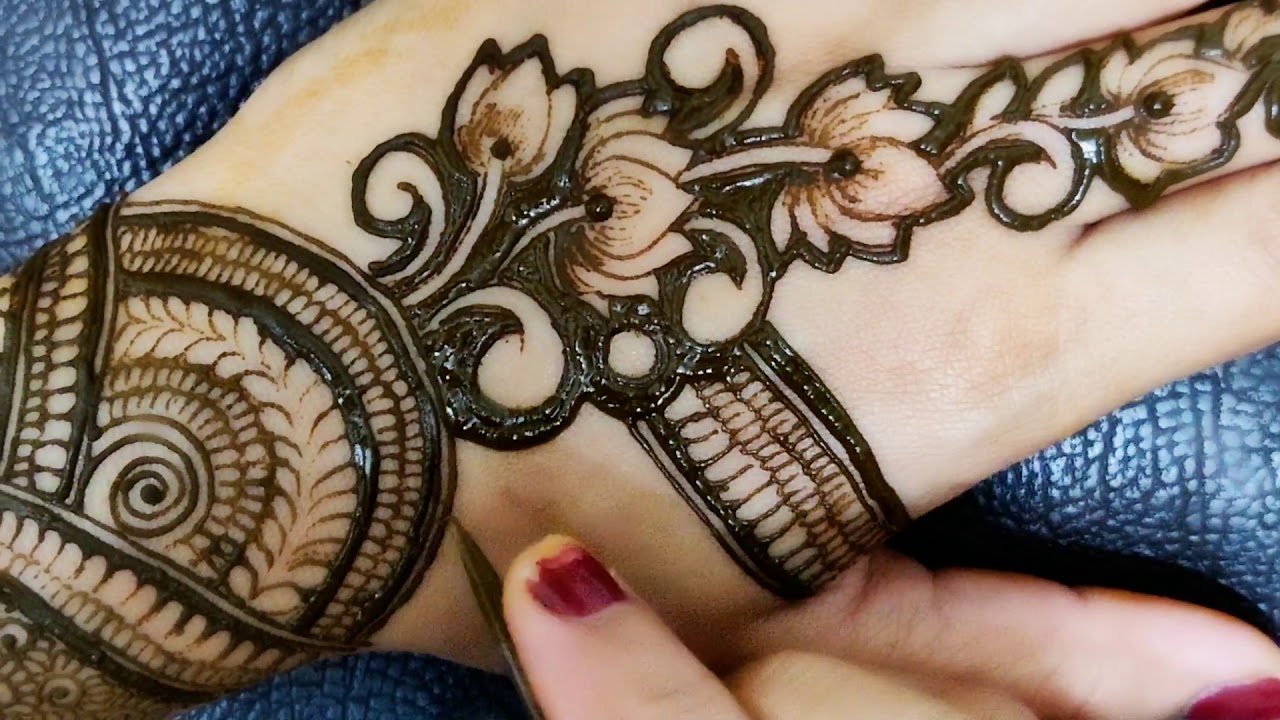 New Easy Full Hand Arabic Mehndi Design || Simple Arabic Mehendi ...