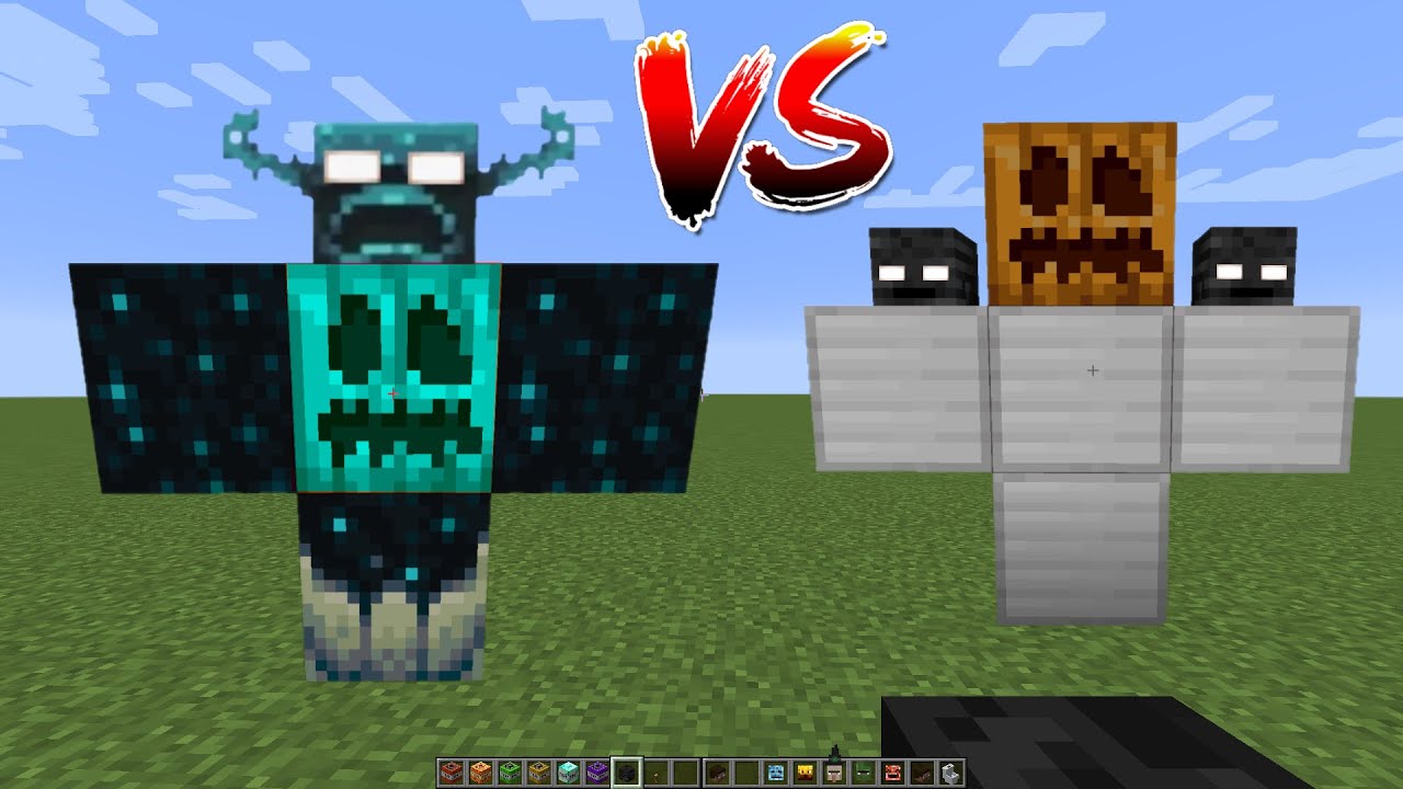 what if you create a WARDEN STORM vs GOLEM BOSS in MINECRAFT (part 38 ...