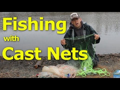 Catching bait with cast net, How to use a cast net, Choosing a cast net 