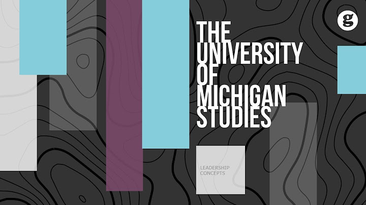 The University of Michigan studies and Ohio State University Studies on leader behavior basically
