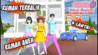 RUMAH ANEH TERBALIK UNIK 4 TINGKAT ESTETIK SAKURA SCHOOL SIMULATOR | KALIAN SUKA YG MANA?